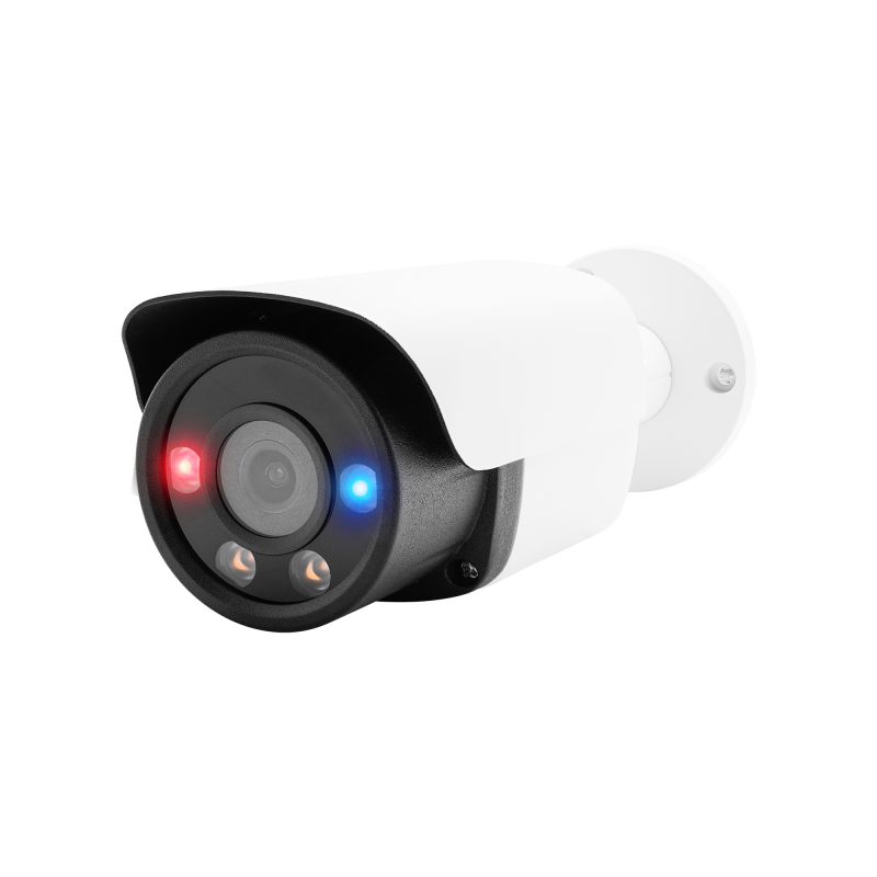 6MP VCA AI Face Detection Human & Vehicle Detection Red&Blue Dual Light Two way Audio PoE Bullet IP Camera